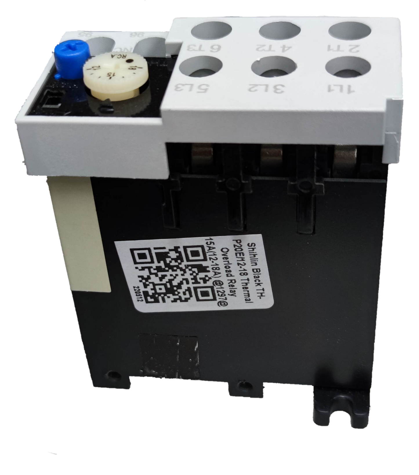 Shihlin Overload Relay 15A electrical component with adjustment dial and multiple connection ports