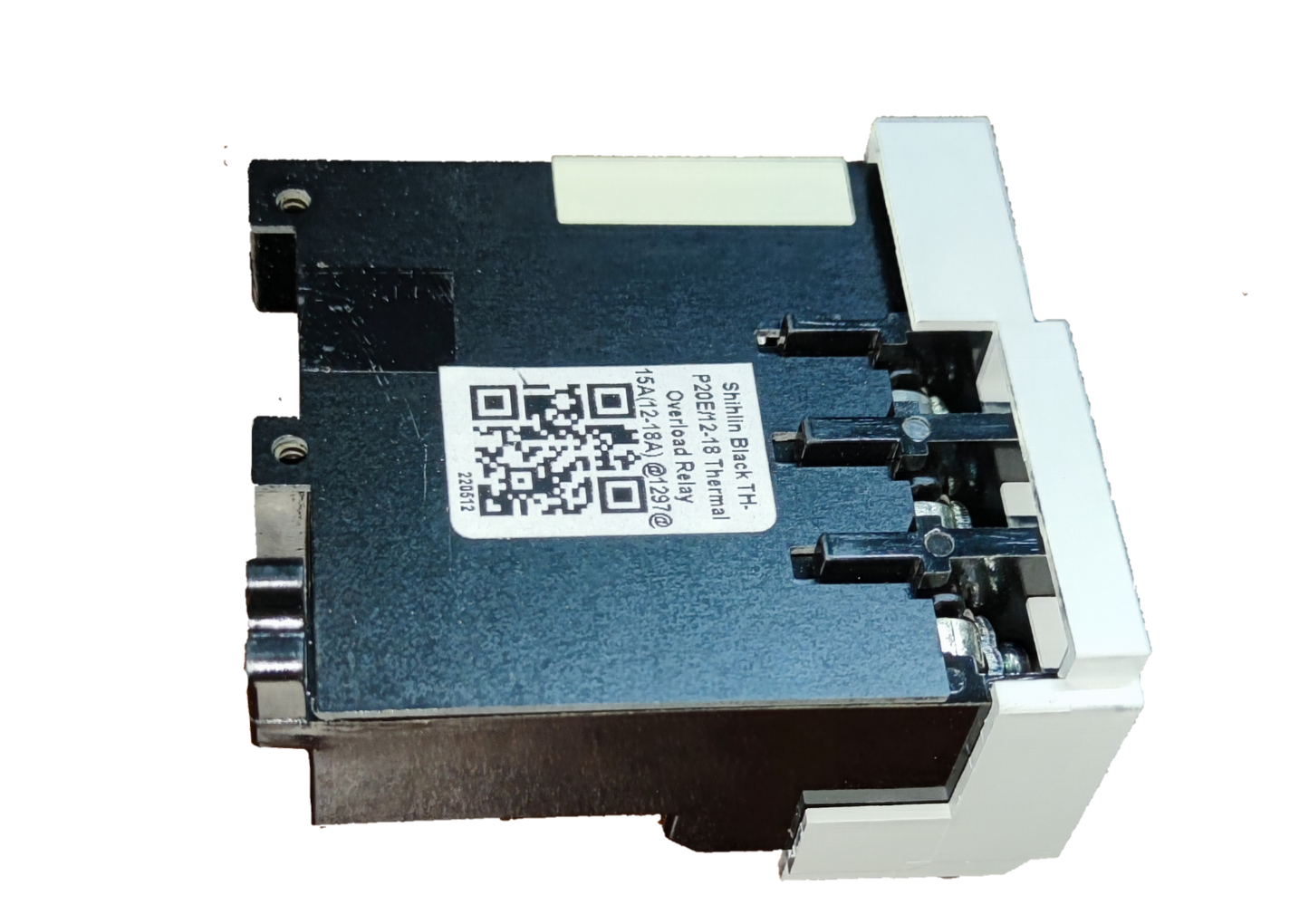 Shihlin Overload Relay 15A electrical component with black and white casing for circuit protection