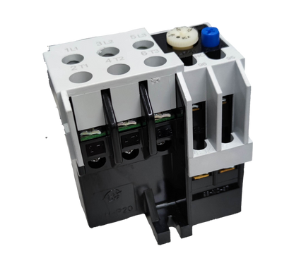 Shihlin Overload Relay 15A electrical component with white and black casing and multiple connection terminals