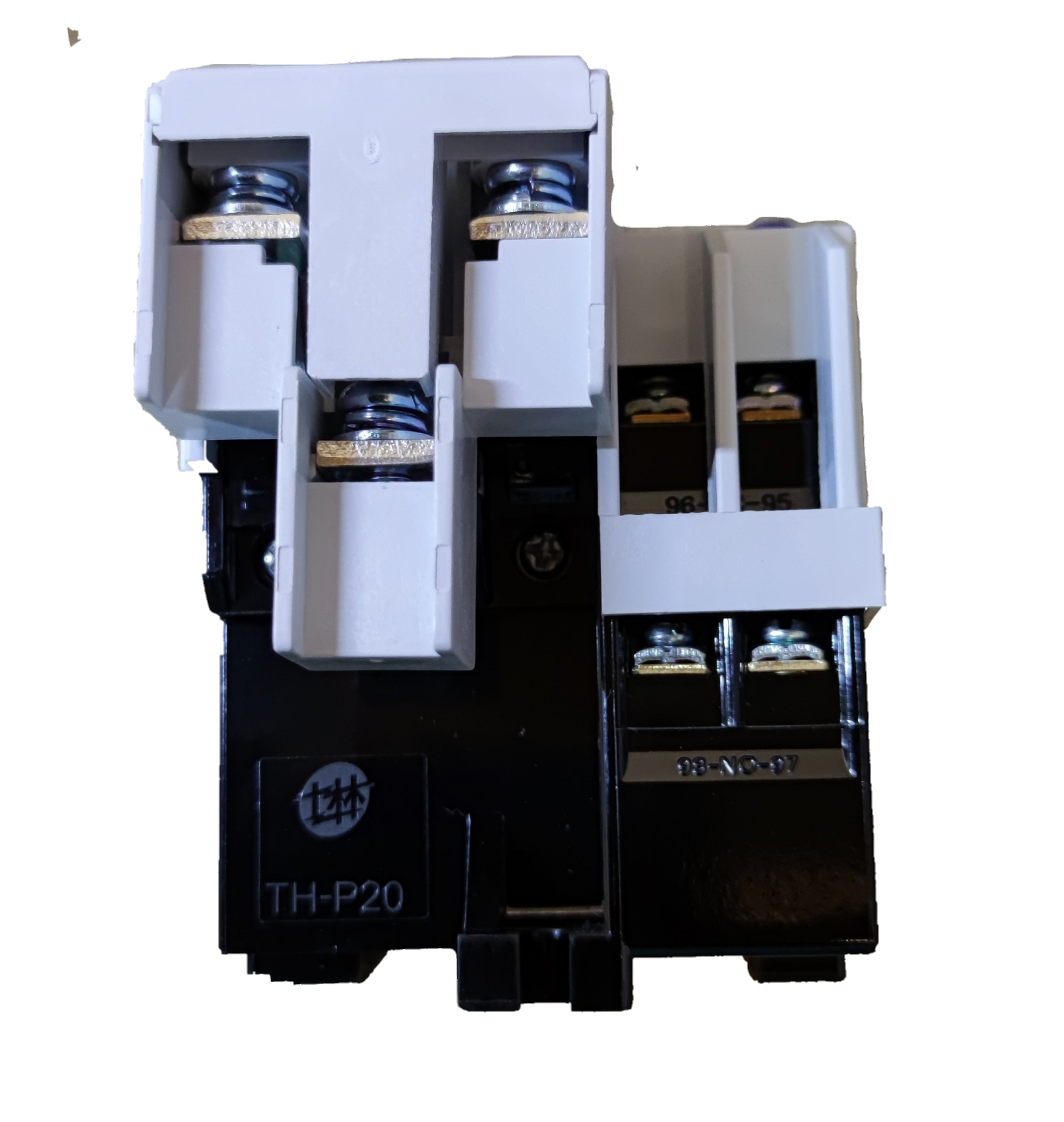 SHIHLIN Overload Relay 33A electrical circuitry part with white and black housing and metal terminals