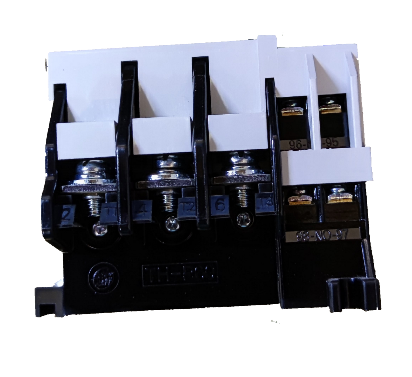 SHIHLIN Overload Relay 54A 43A-65A black electrical circuitry part with metallic screws and white connectors