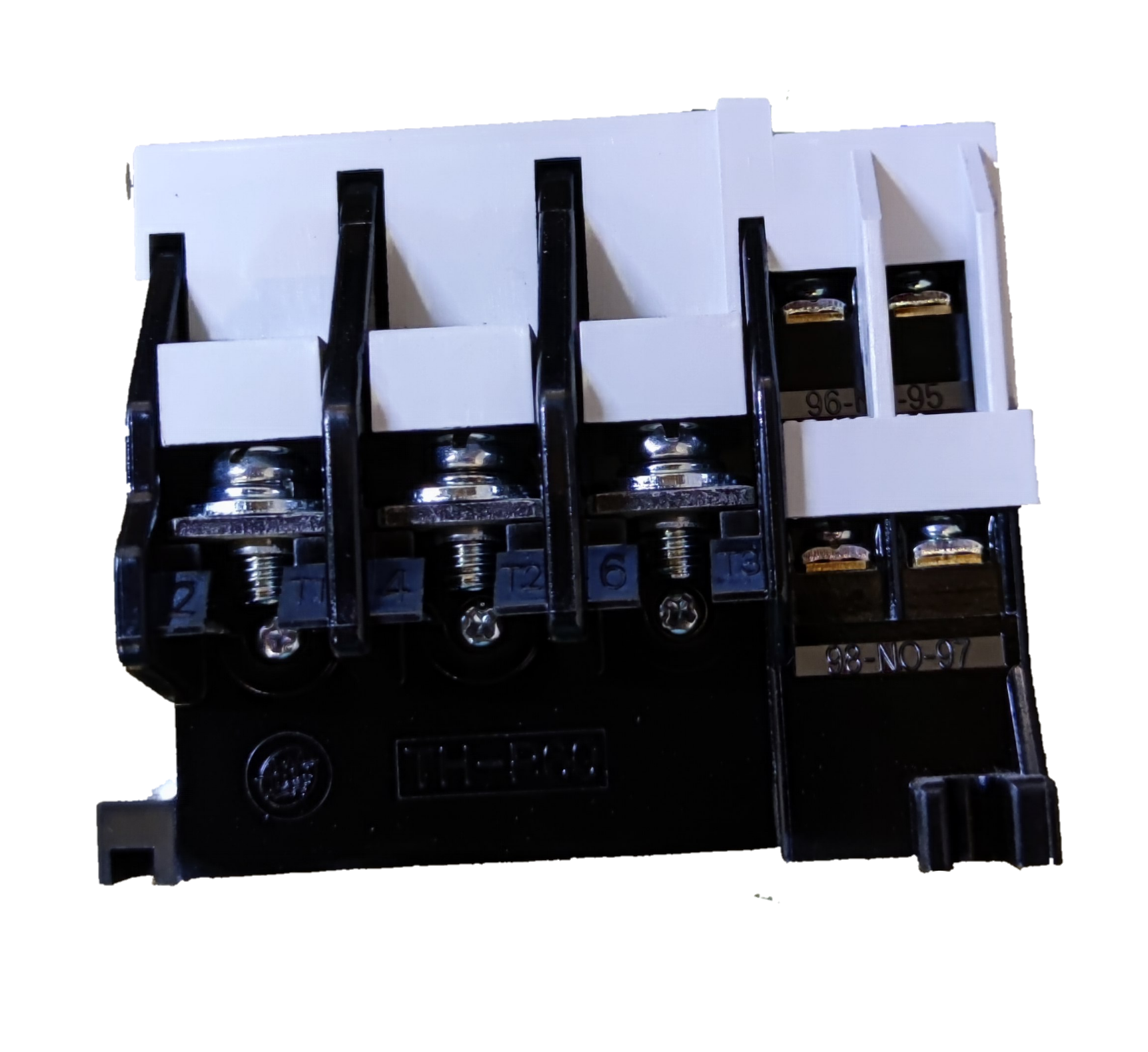SHIHLIN Overload Relay 54A 43A-65A black electrical circuitry part with metallic screws and white connectors