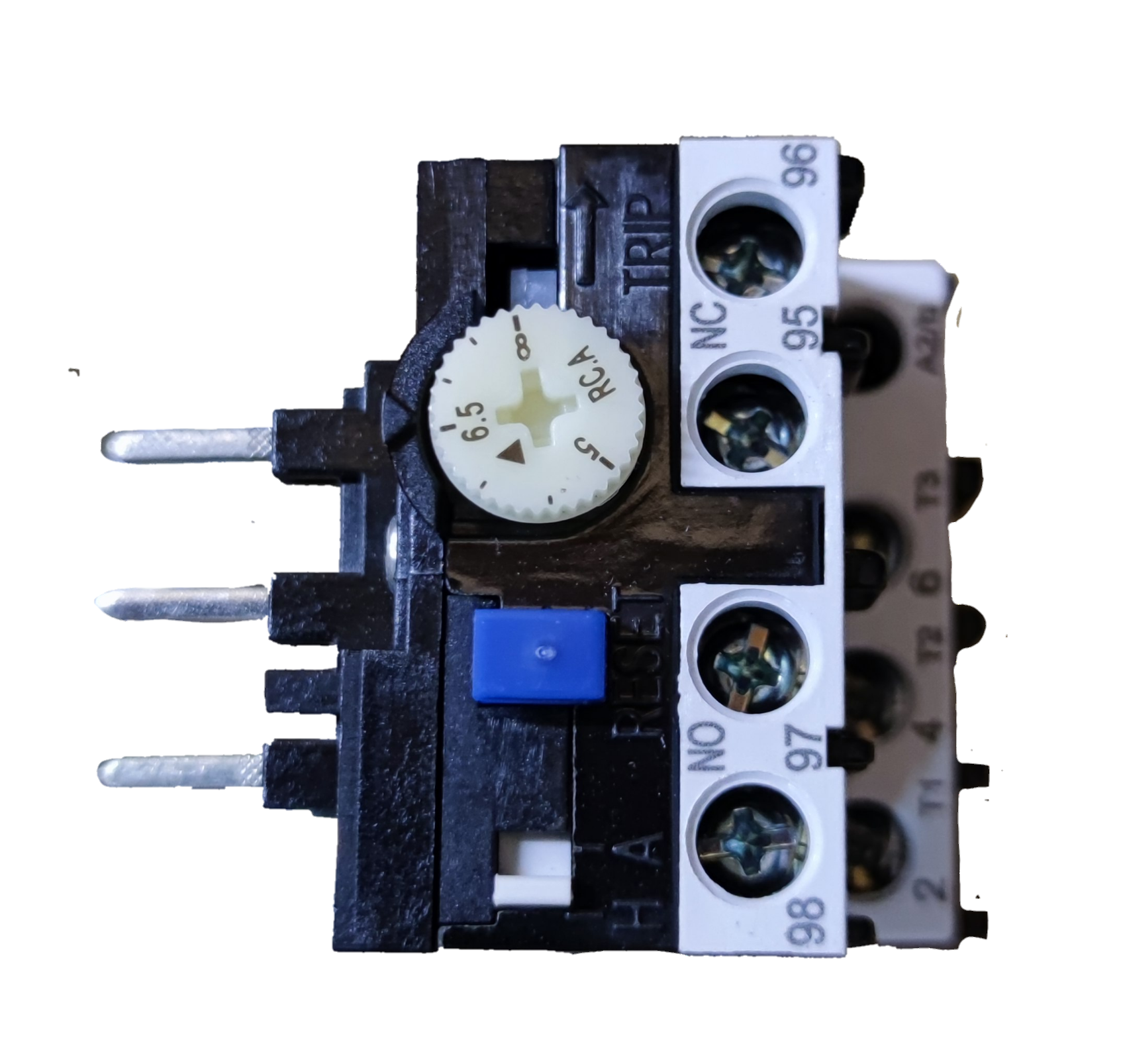 Shihlin SP15 Magnetic Contactor auxiliary thermal overload relay with adjustment dial and screw terminals