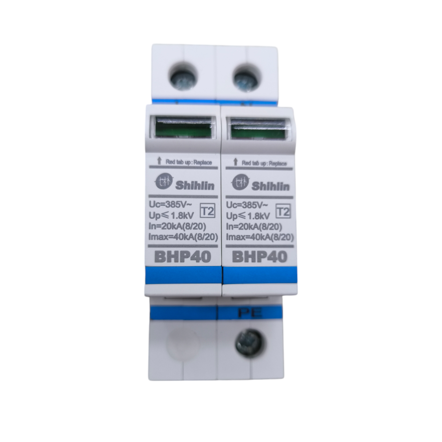 Shihlin uninterrupted power supply Surge Protective Device SPD in white with blue markings