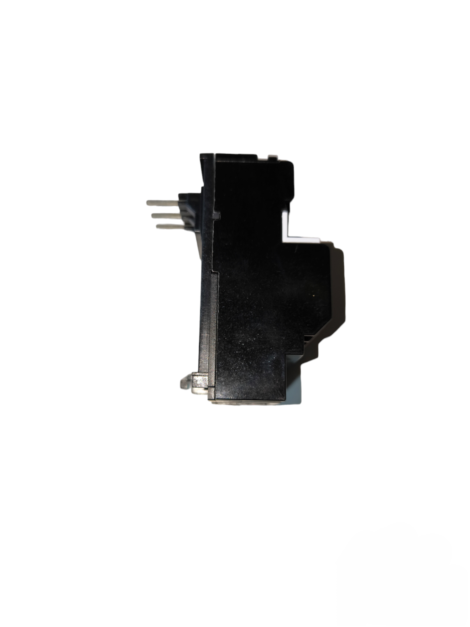Shihlin Thermal Overload Relay 3.3A electrical component side view with black casing and metal prongs