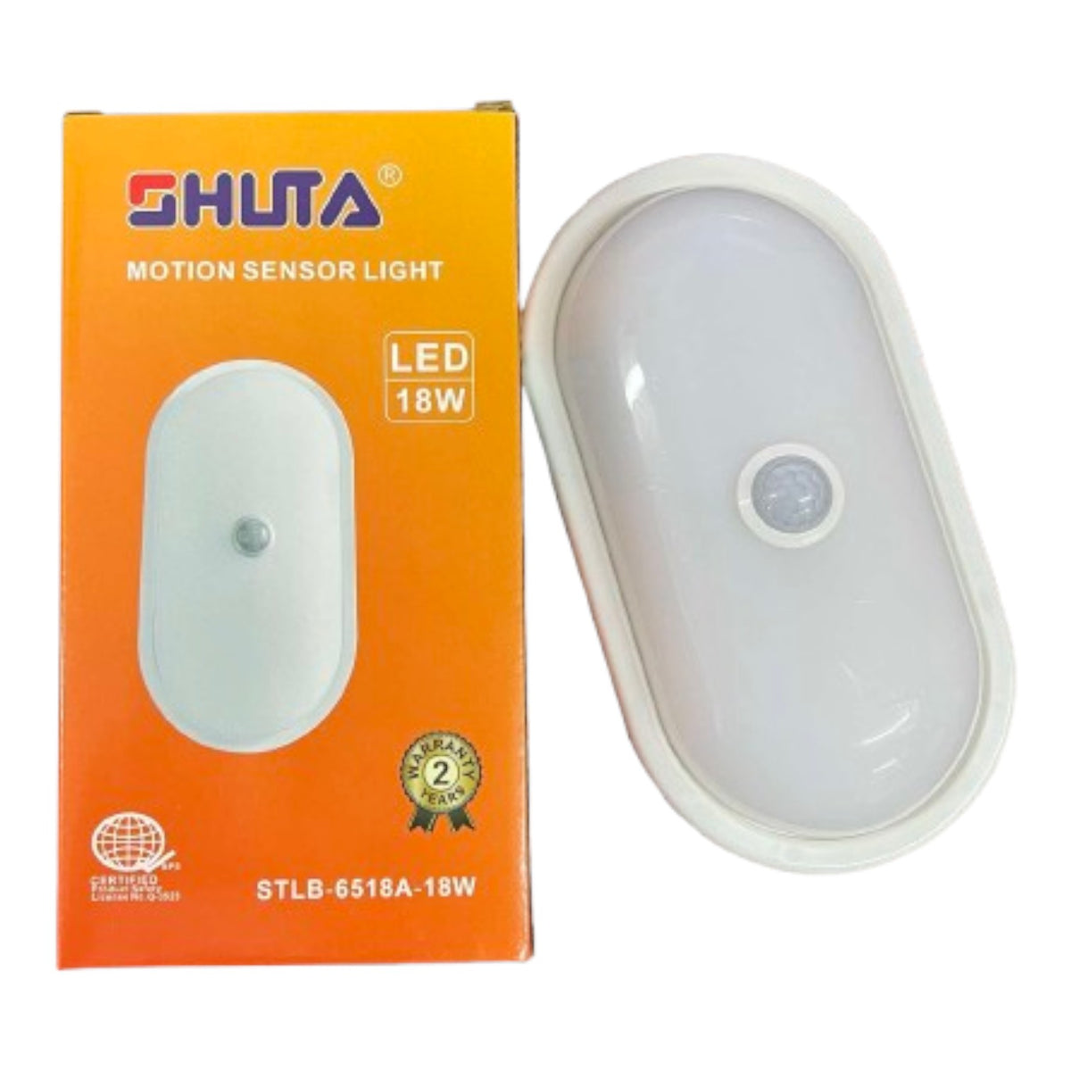 Shuta 18W Motion Sensor LED Light Oval 220V Daylight 6500K STLB-6518A 18W