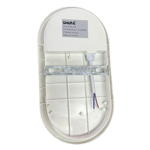 Shuta 30W MOTION SENSOR LED LIGHT OVAL with white casing and wiring for motion detection lighting