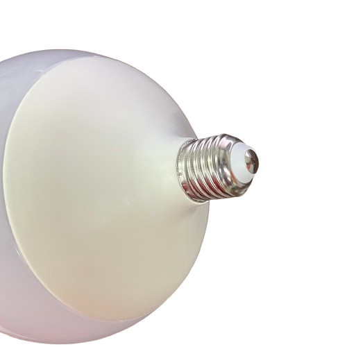 Shuta Globe LED Bulb E27 30W 180-265V with frosted glass and silver screw base on black background