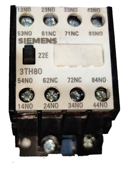 Siemens Magnetic Contactor 10A 2NO 2NC 220V with multiple terminal screws for electrical connections