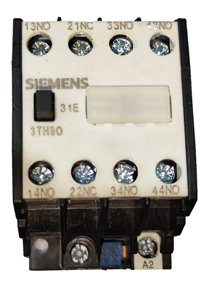 Siemens Magnetic Contactor 10A 3NO 1NC 220V Coil with multiple screw terminals for electrical connections