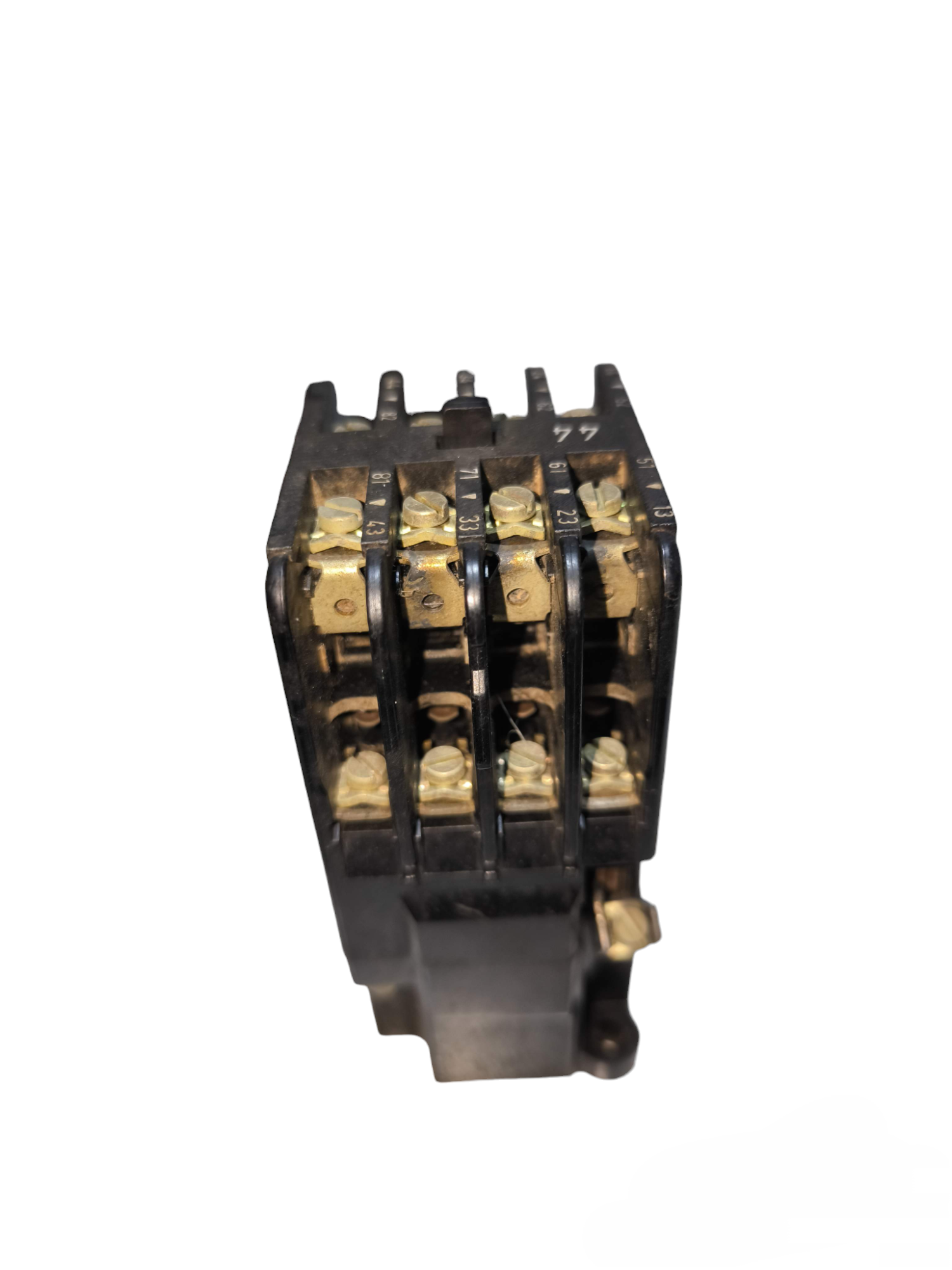 Siemens Magnetic Contactor 4NO 4NC 10A 220V with black housing and gold contact terminals