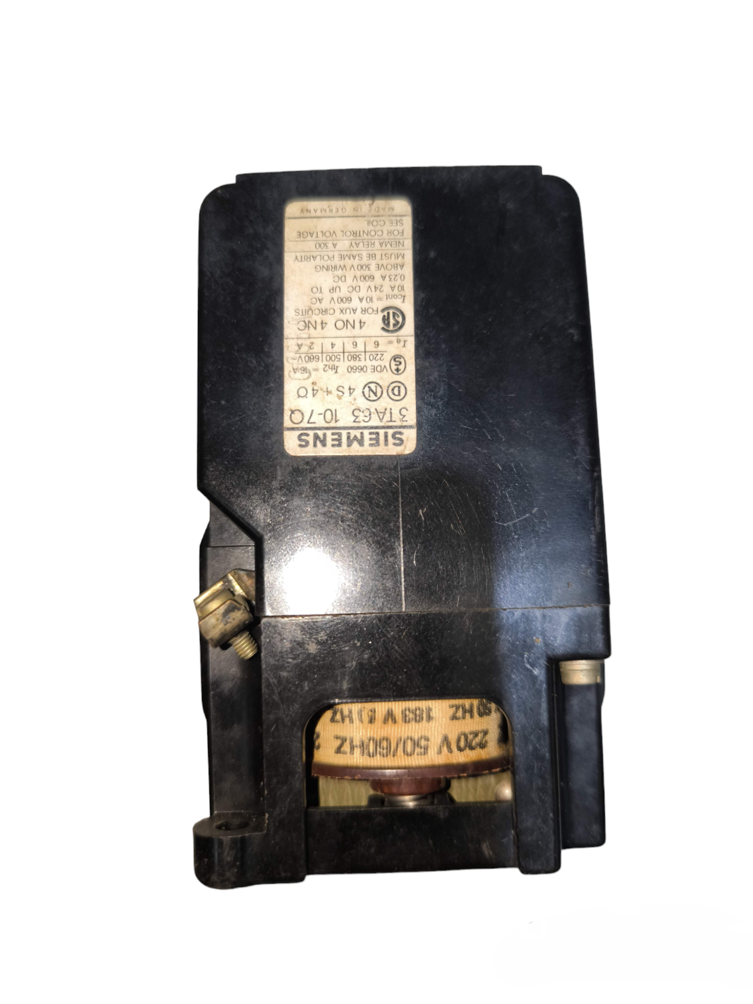 Siemens Magnetic Contactor 4NO 4NC 10A 220V black electrical power switch component