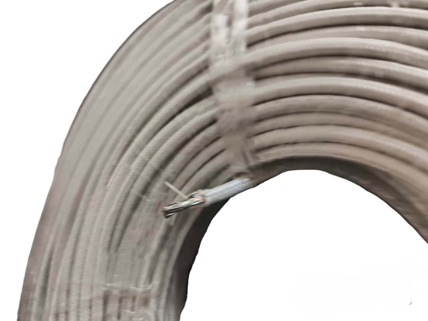 Grippes Silicon Wire 4.0mm Pre Cut white wire coil for electrical and electronic uses