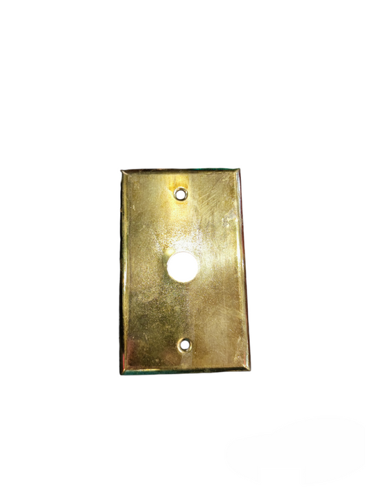 Gold power point cover plate with Silver or Gold 1.7Cm Hole for switches and plugs from China