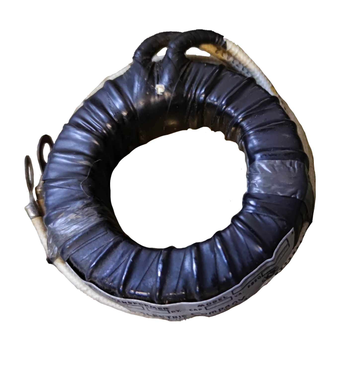 Simpson Single Core Current Transformer with black insulated circular coil for door chimes and bells