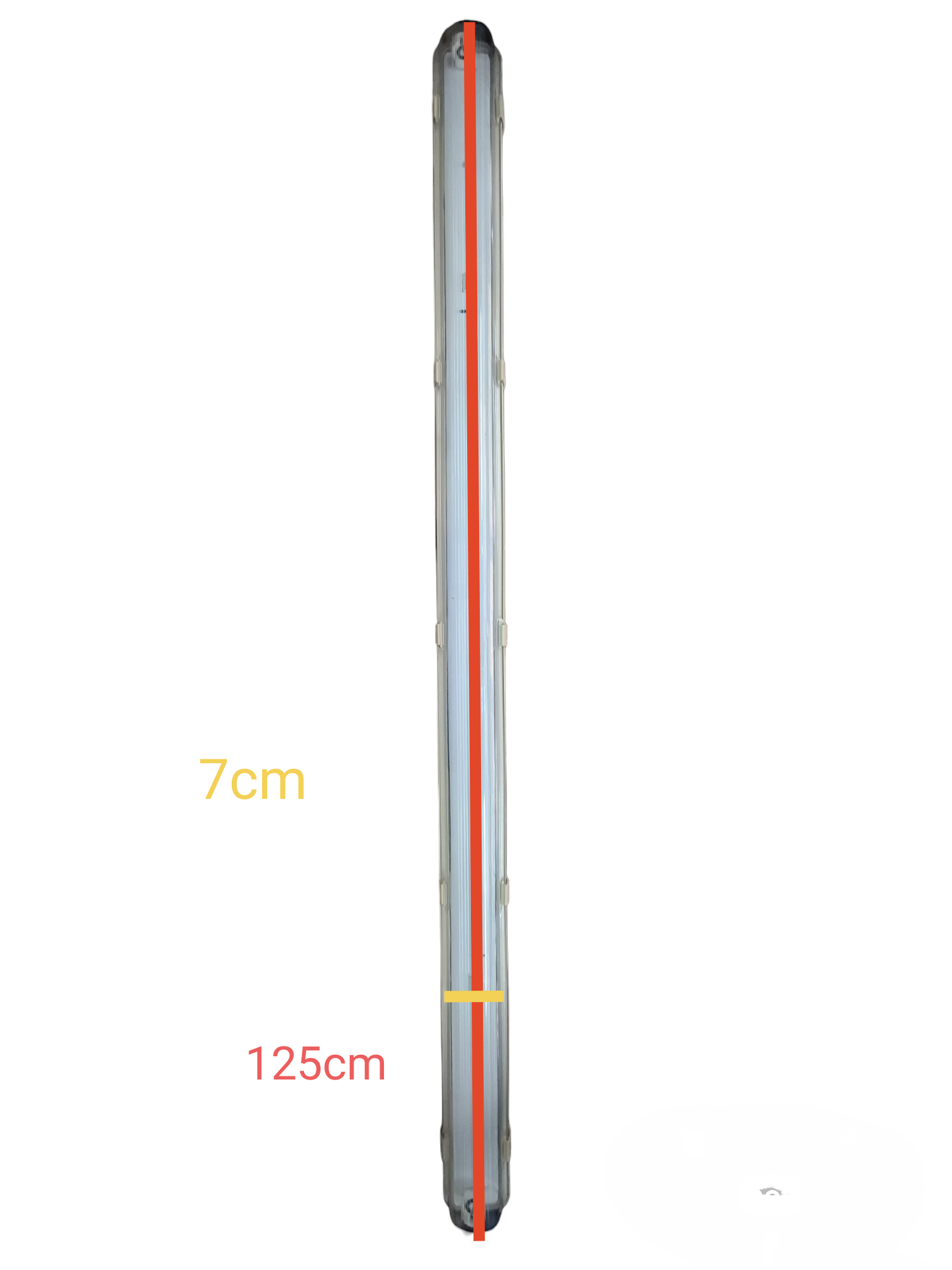 Opple Single Ended 1200mm Fixture Only tube light with 7cm width and 125cm length for lighting installation