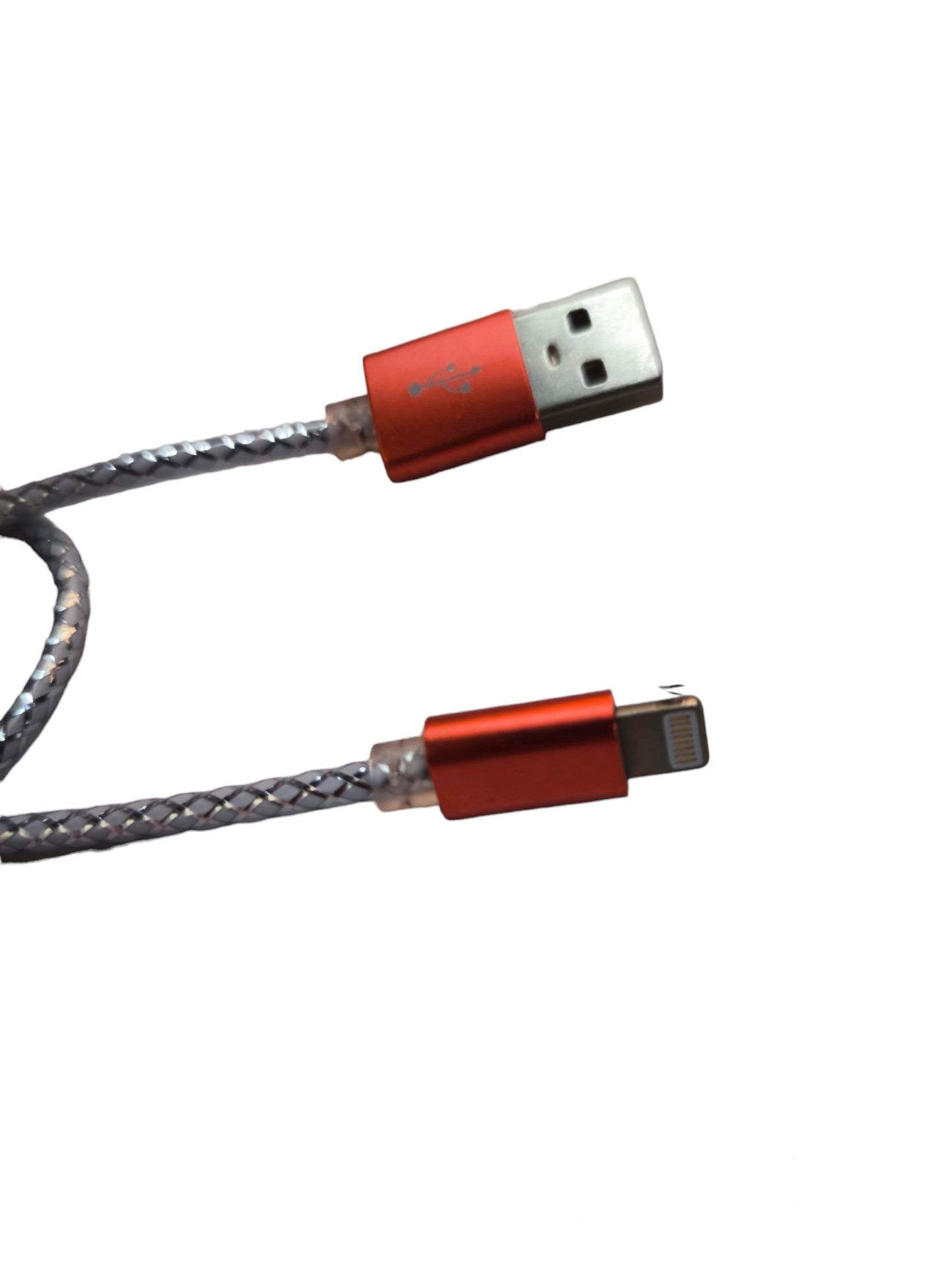 Smart Phone Charging Cord with USB and lightning connectors braided cable from China