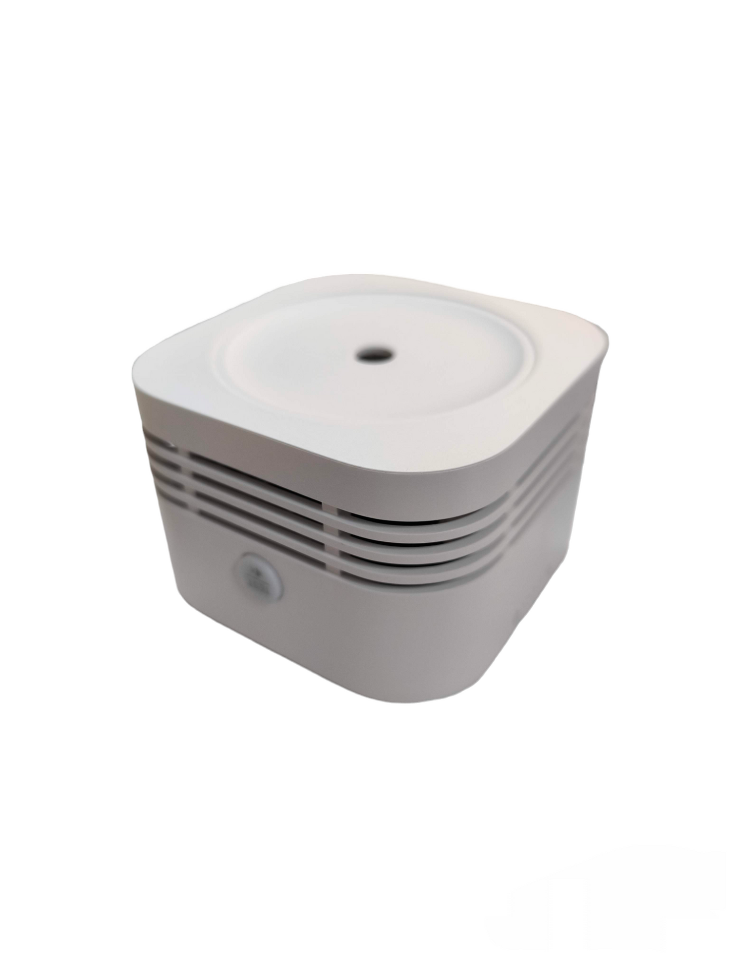 Aegislink wireless interlinked smoke alarm with compact white design for home safety
