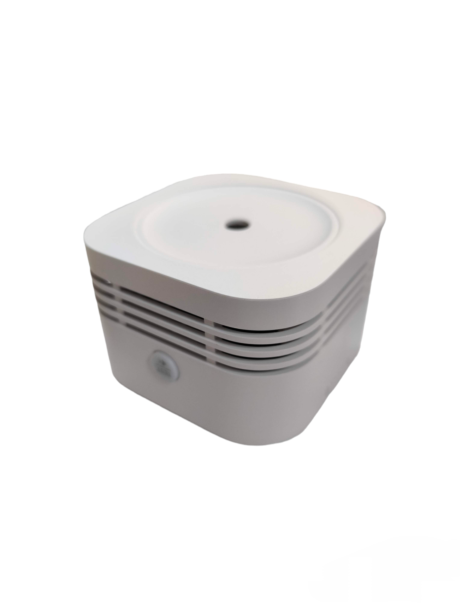 Aegislink wireless interlinked smoke alarm with compact white design for home safety