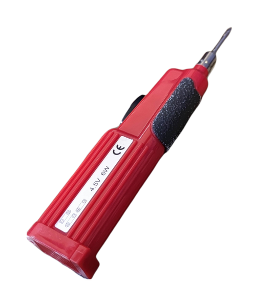 Newstar Soldering Iron 6W 4.5V with red handle and ergonomic grip for precision soldering