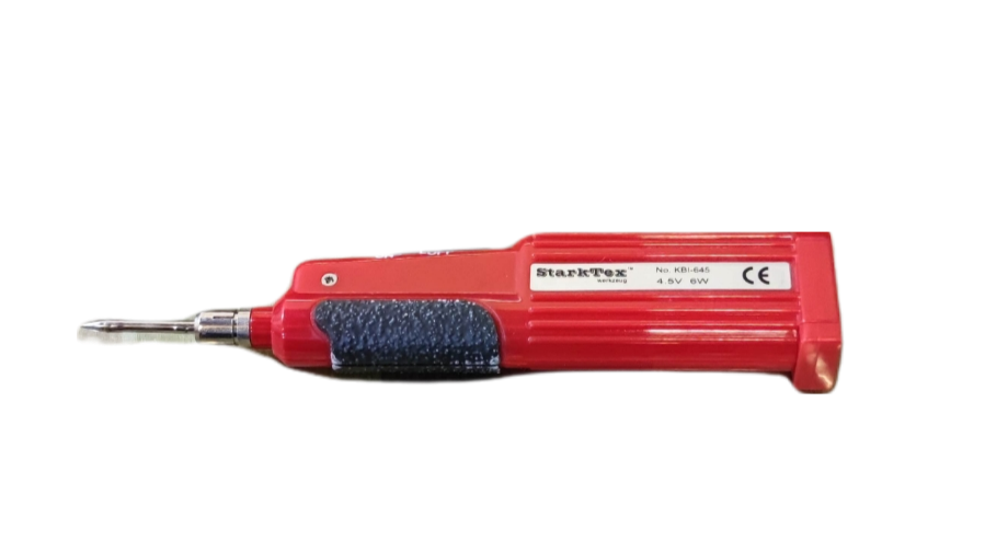 Newstar Soldering Iron 6W 4.5V with red handle and ergonomic grip for precise soldering tasks