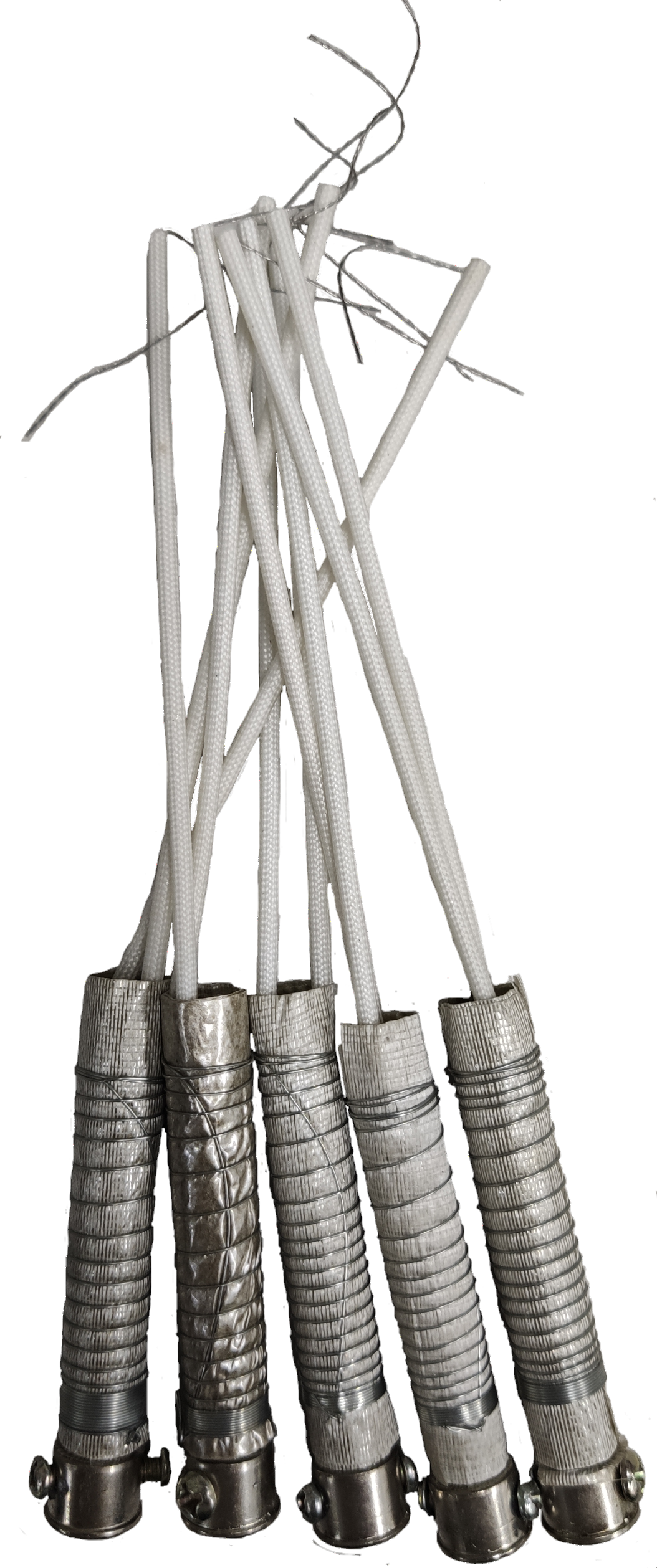 Set of Soldering Iron Element 60W 220V replacement parts with metal coils and white wires