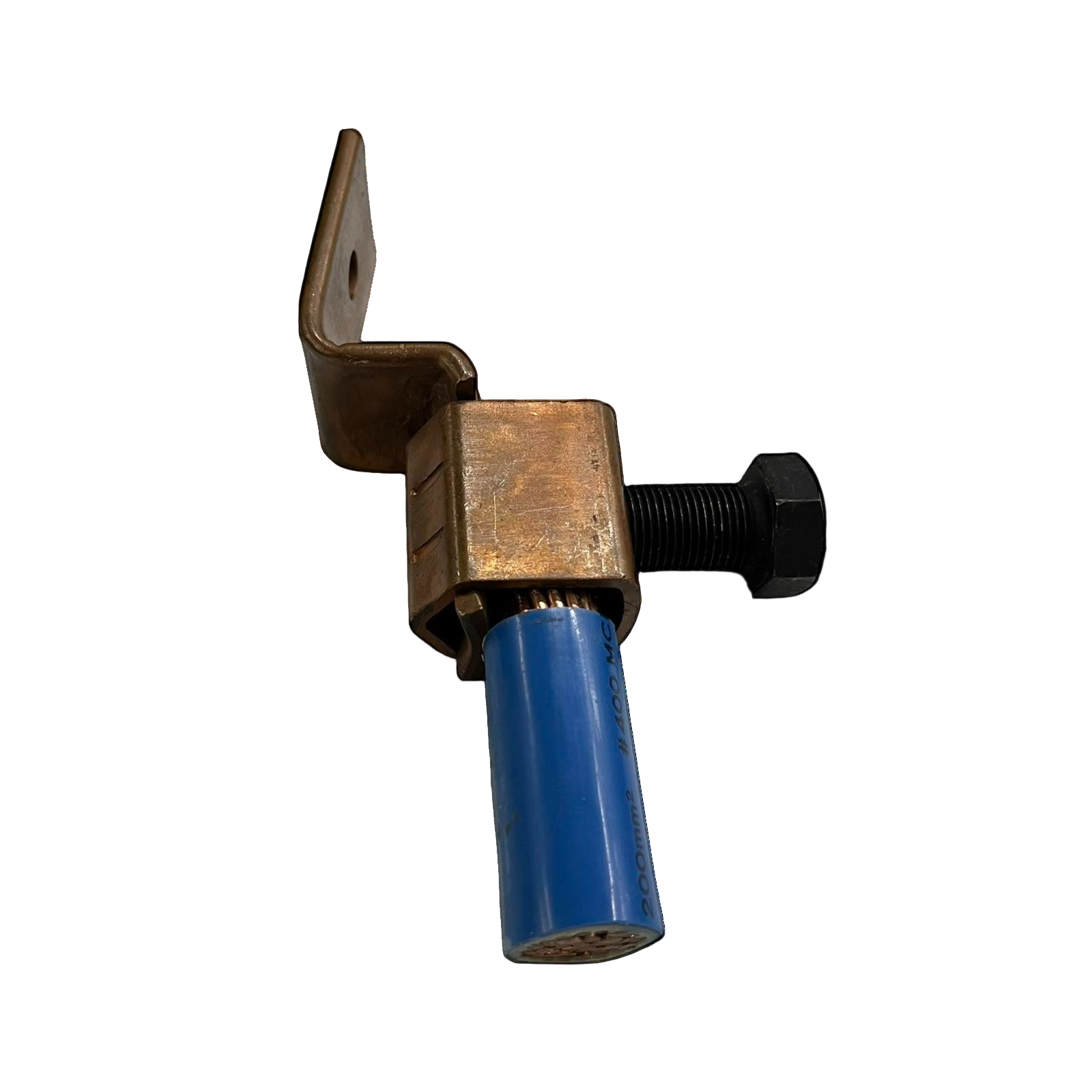 Local brand Solderless Terminal Lugs 200mm - 250mm with blue insulated sleeve and black bolt Solderless Terminal Lugs 175mm to 200mm Wire Size Copper, SA-400 Electx Electrical Supply