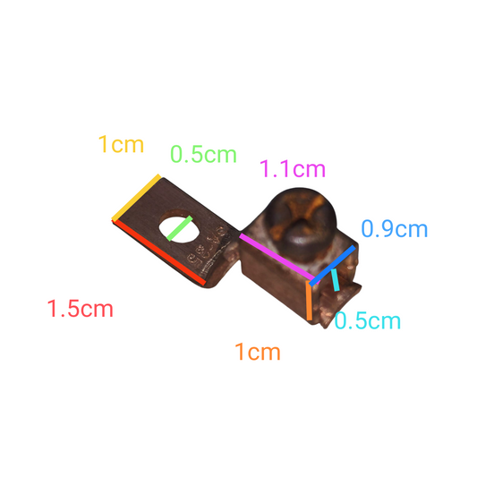 Solderless Terminal lugs - SA-35 with detailed dimensions shown for easy installation and use Solderless Terminal Lugs 8mm - 14mm Wire Size Copper SA-35 AWG 6/7 Electx Electrical Supply