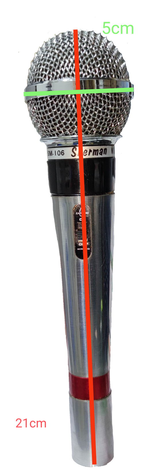 Sherman microphone with a special cord FM AM microphone accessory for clear audio performance