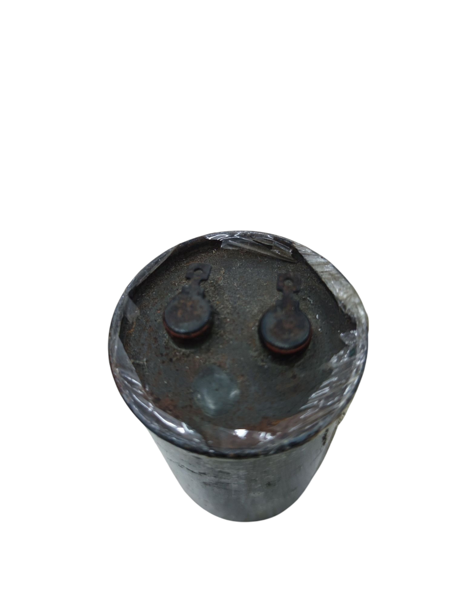 Sprague 5.0uF 220V capacitor for sale electrical circuitry part with metal terminals