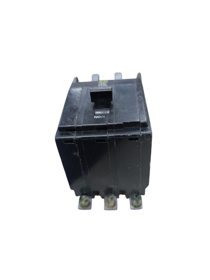 Square D 50A 3 Pole 22KAIC 220V Circuit Breaker electrical component in black plastic casing