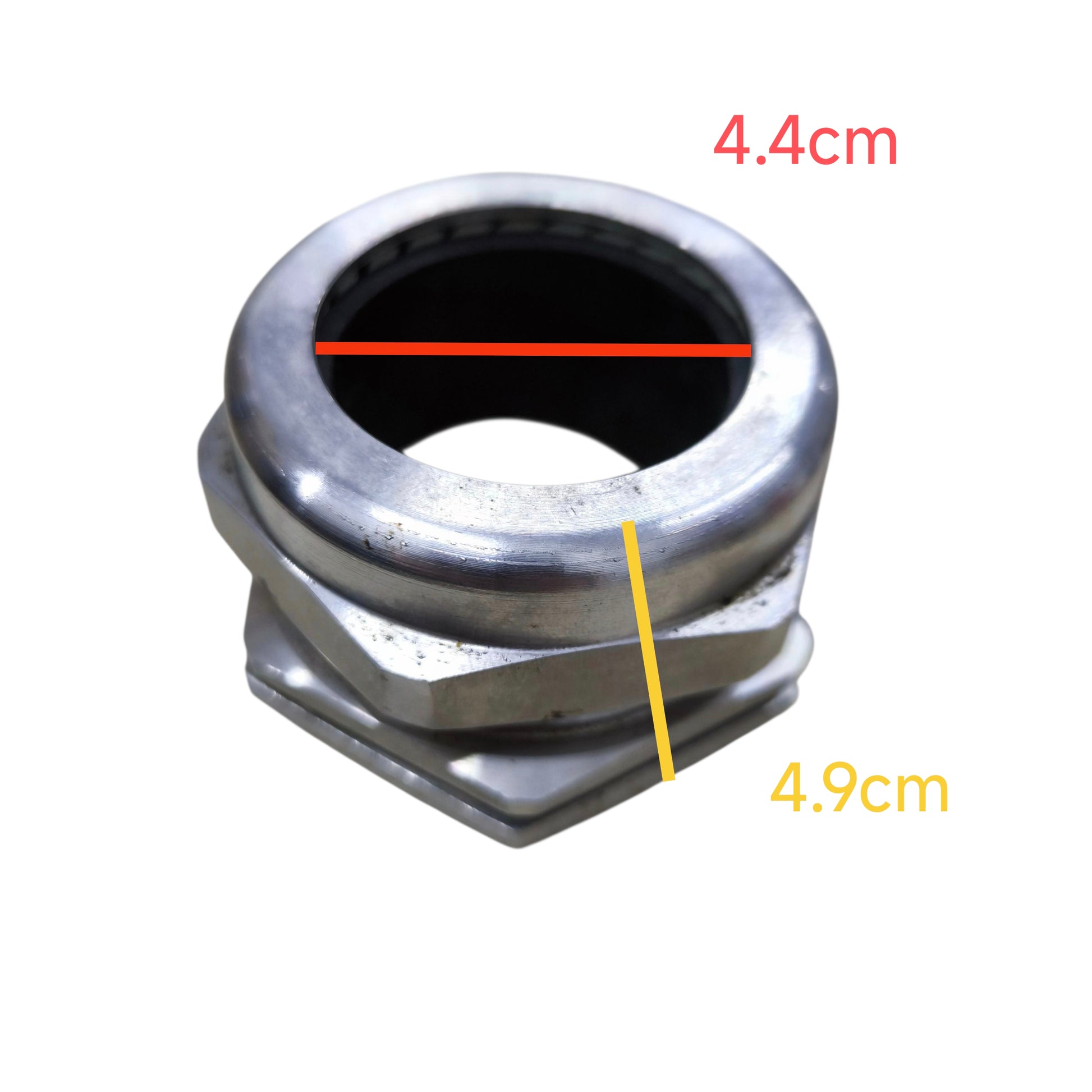 Wixim stainless cable gland 38-44mm PGM-48 in silver metal for secure cable management