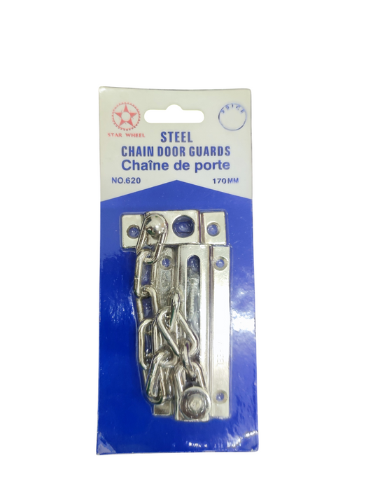 Star Wheel Steel Wheel Chain Door Guards 170mm in original packaging for digital door locks