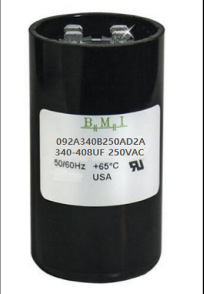 BMI Starting Capacitor 378-455uf 250v for reliable motor performance and electrical efficiency