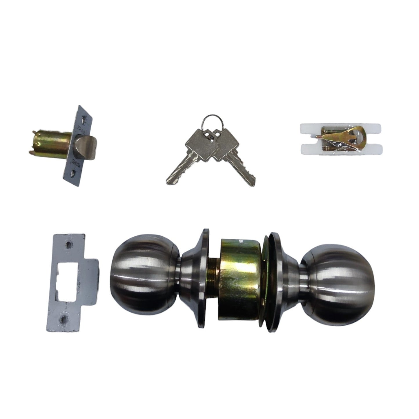 Starwheel Entrance Lockset Door Knob Set with Keys and Accessories for Secure Home Entry