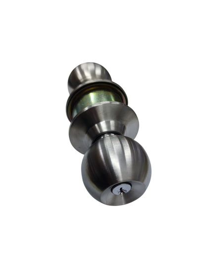 Starwheel Entrance Lockset Door Knob in Brushed Nickel Finish with Elegant Design