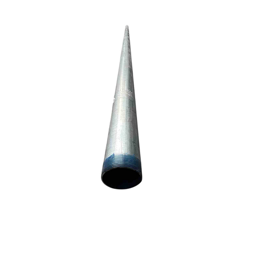 Mayer galvanized steel threaded pipe with blue threaded end for conduit 4 inch RSC pipe 10 feet