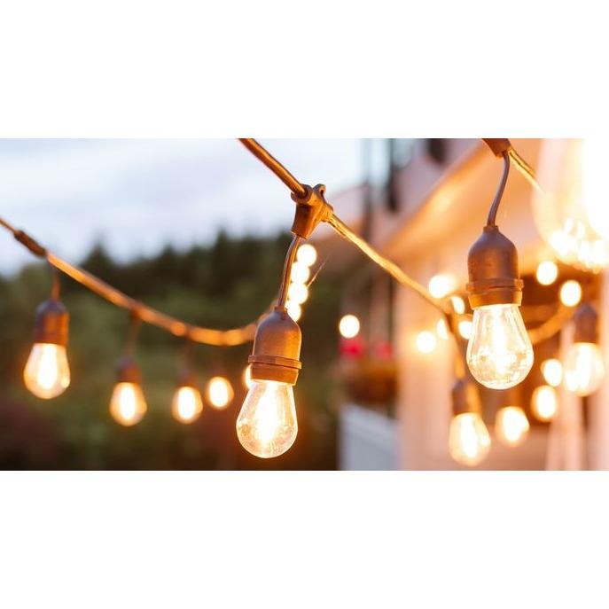 Biglite String Lights E27 1 W LED with Vintage Design for Outdoor and Indoor Decor