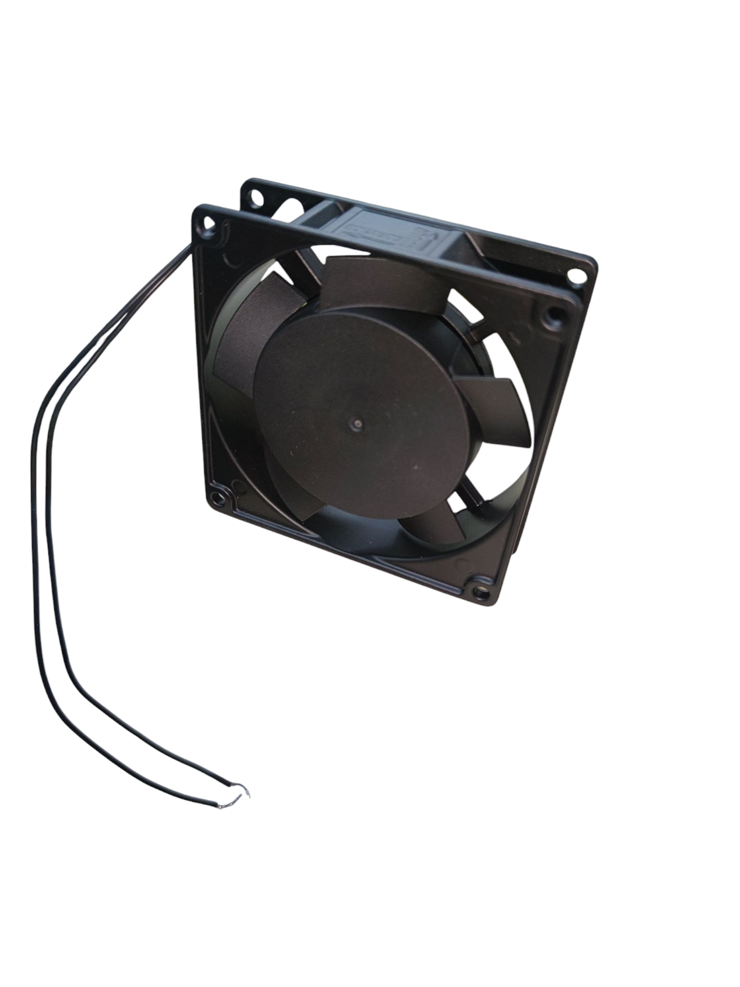 Black 3x3 inch exhaust fan 220V with wiring for ventilation and cooling