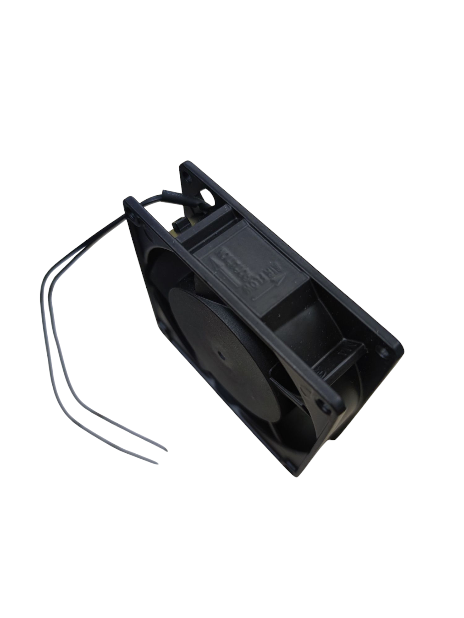 Black 3x3 inch exhaust fan 220V with wired connection for ventilation and cooling