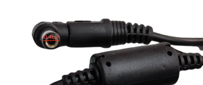 Grippes black DC Automotive Adaptor cable with right-angle connector for power points and plugs