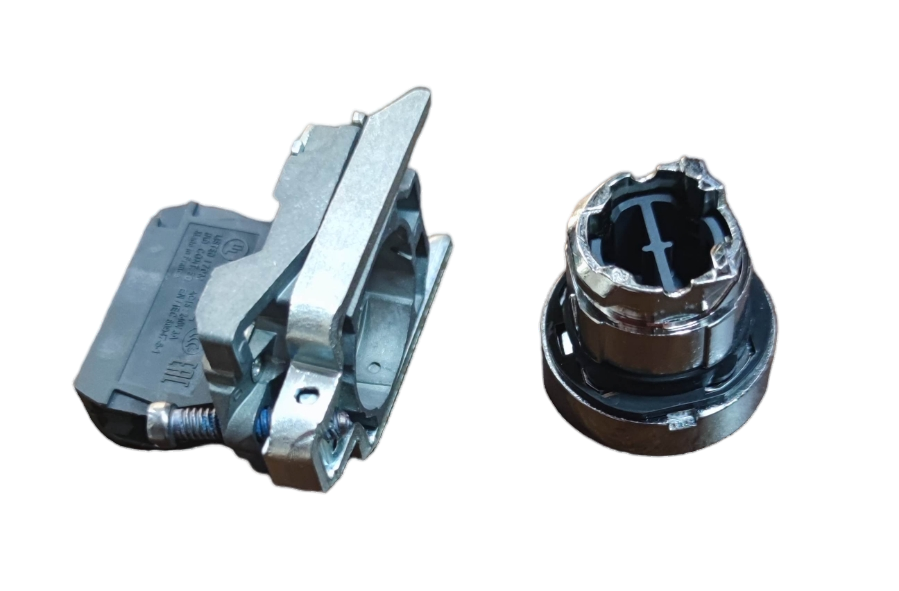 Schneider Switch Spring Return 2A 220V Green Normally Open component for power points and switches