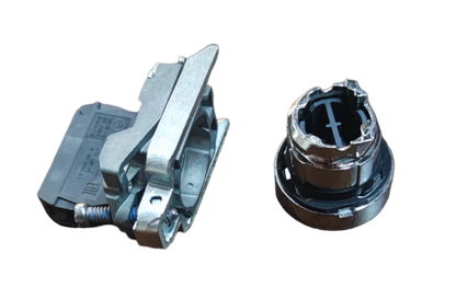 Schneider Switch Spring Return 2A 220V Green Normally Open component for power points and switches