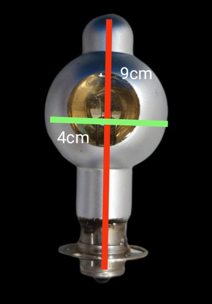 Sylvania halogen Projector Lamp 8V 50W B15 Lock Type bulb with clear glass and metal base