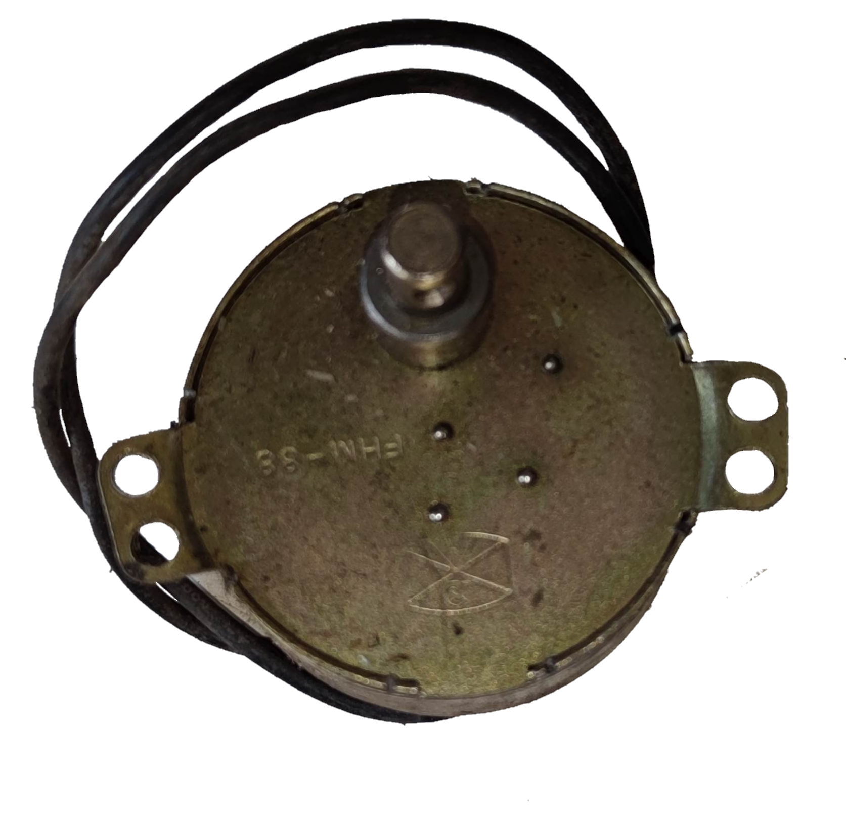 Taiwan-made Synchronous Motor 220V electrical component with metal casing and attached wires