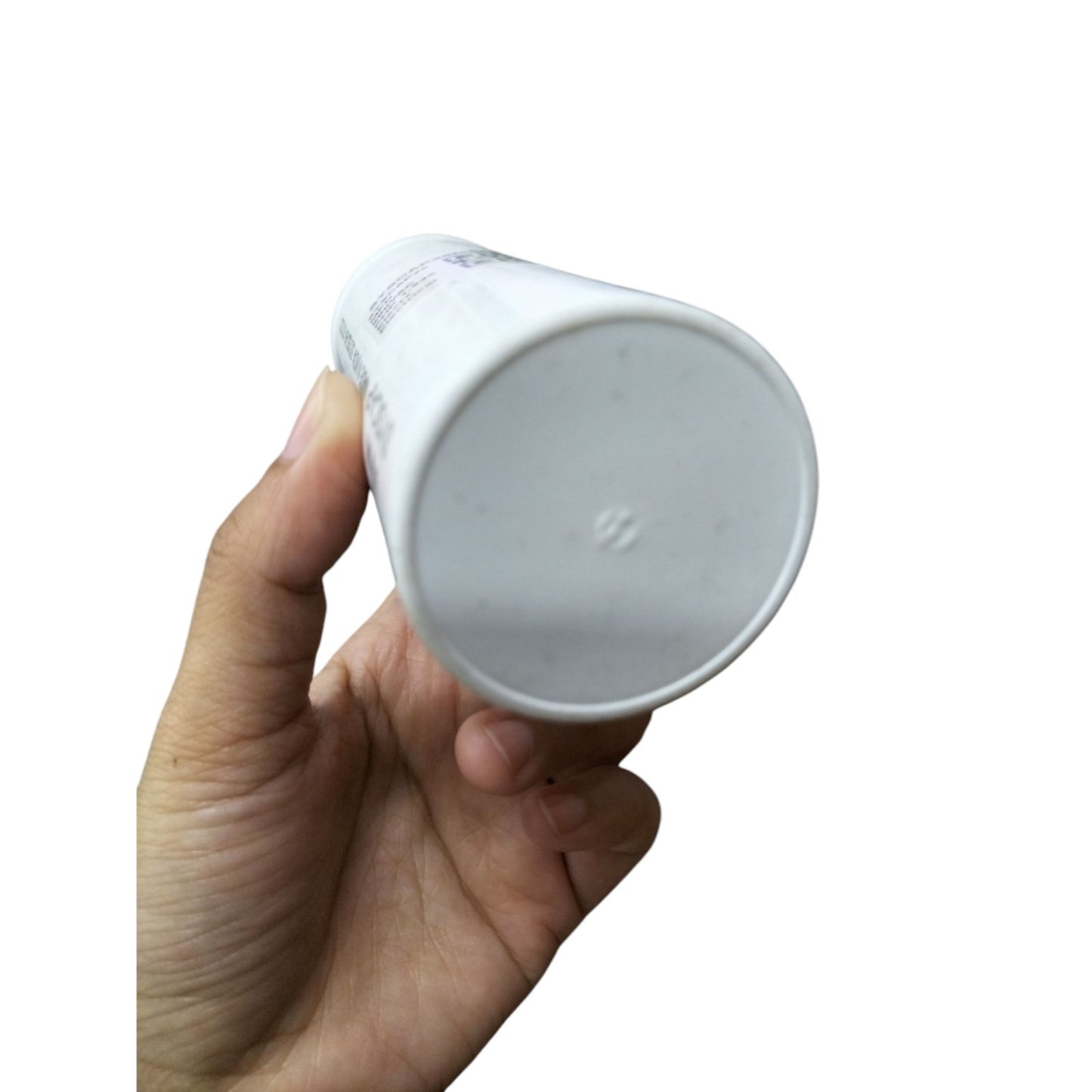 Syscap 30uF 600V motor running capacitor shown from the bottom with clear packaging details