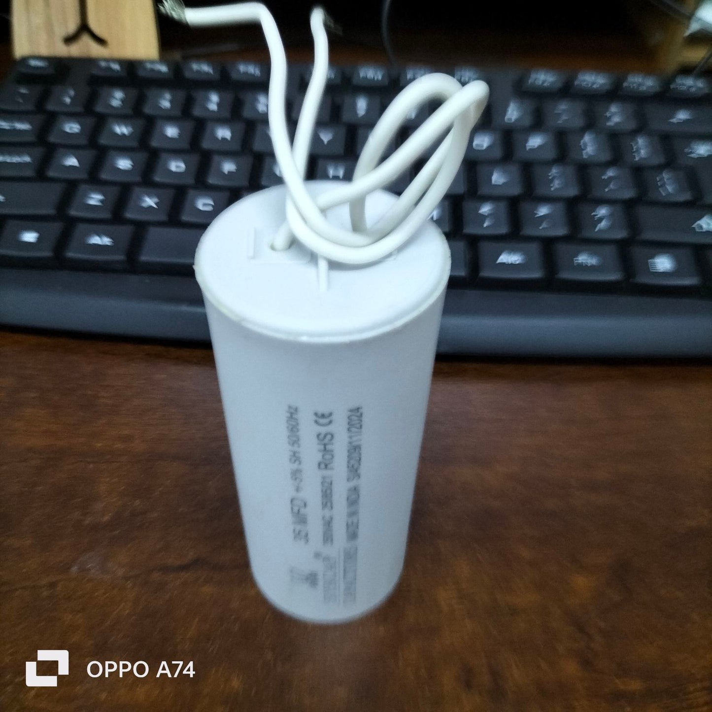 35MFD 350 VAC Running Capacitor for Electrical Applications with Connecting Wires