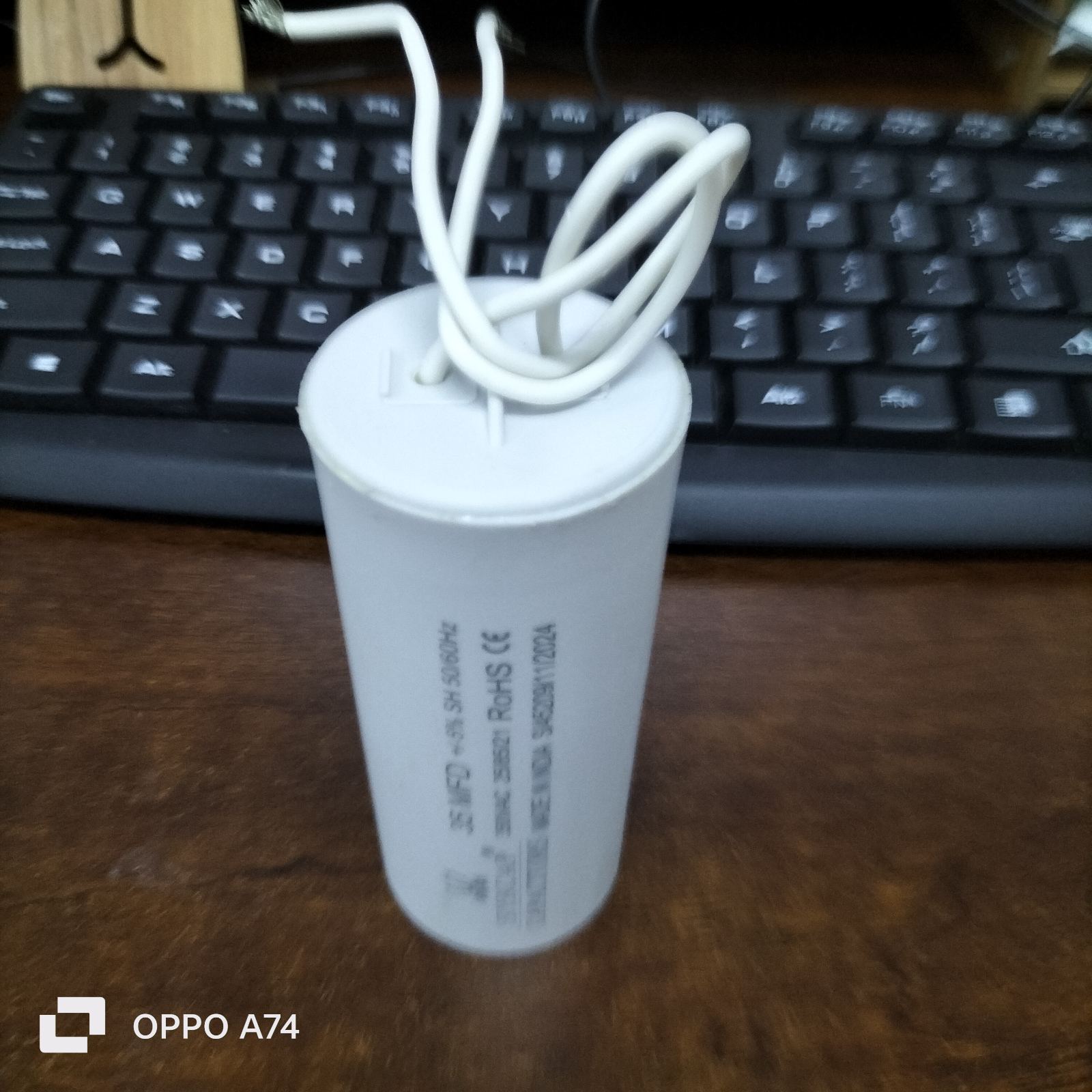 35MFD 350 VAC Running Capacitor for Electrical Applications with Connecting Wires