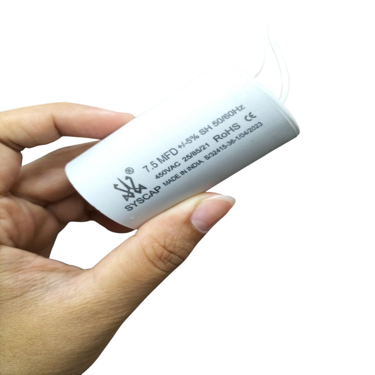 SYSCAP Running Capacitor 450V AC 7.5MFD for Electrical Needs | Electx ...