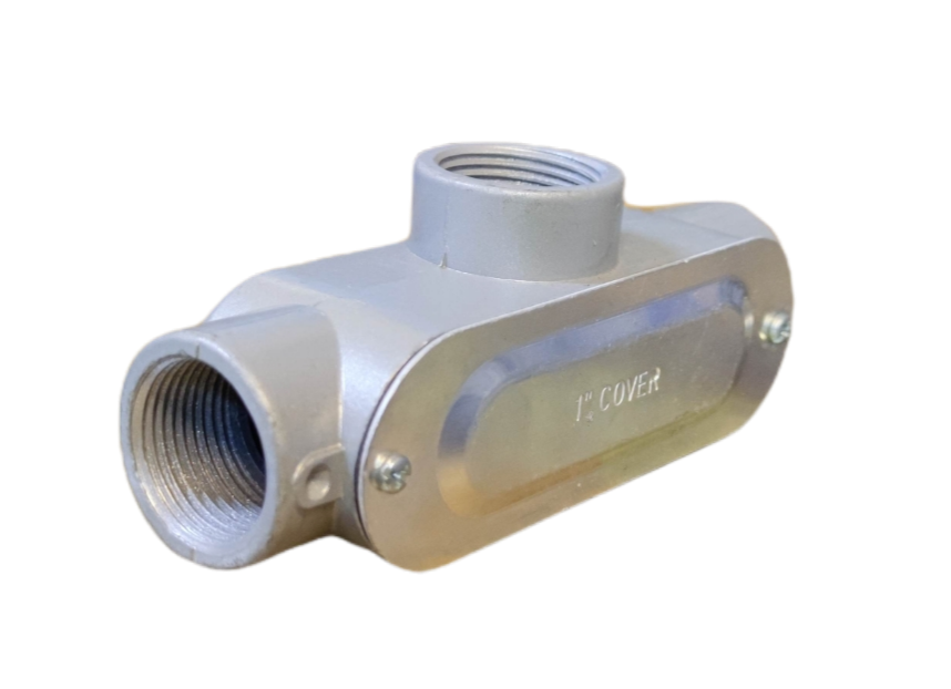 Local brand T Conduit Tee Conduit 1 inch electrical conduit connector with threaded openings